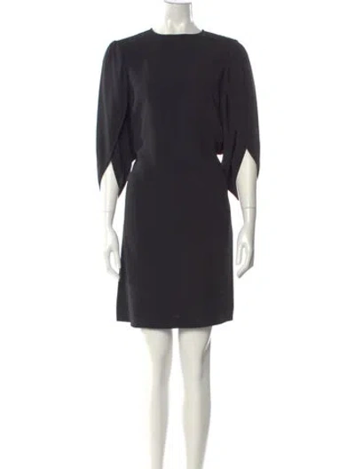 Pre-owned Stella Mccartney Bateau Neckline Mini Dress In Black