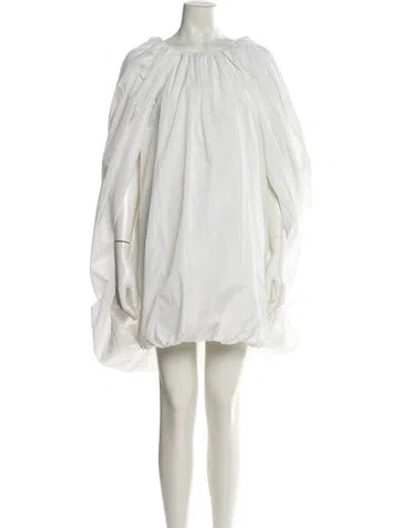 Pre-owned Stella Mccartney Bateau Neckline Mini Dress In Neutral
