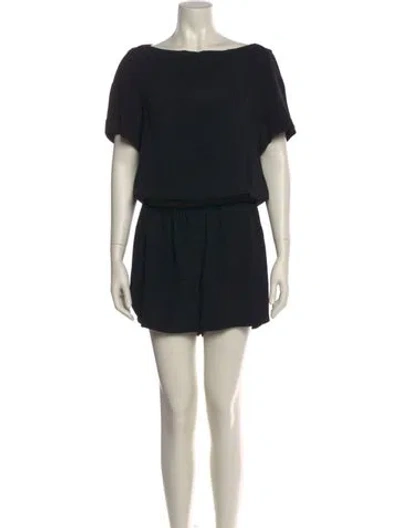 Pre-owned Stella Mccartney Bateau Neckline Romper In Black