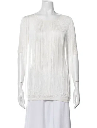 Pre-owned Stella Mccartney Bateau Neckline Sleeveless Blouse In Neutrals