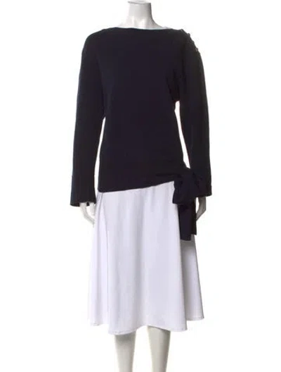 Pre-owned Stella Mccartney Bateau Neckline Sweater In Black