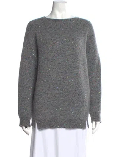 Pre-owned Stella Mccartney Bateau Neckline Sweater In Gray