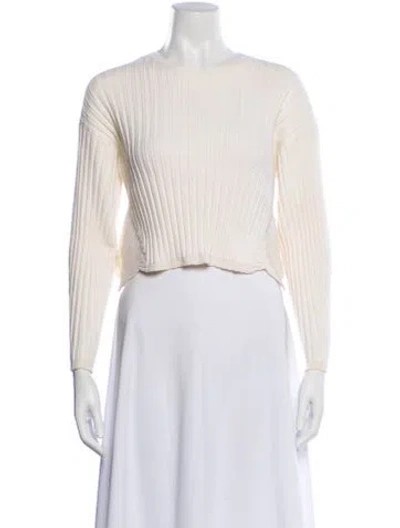 Pre-owned Stella Mccartney Bateau Neckline Sweater In Neutral
