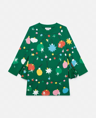 Stella Mccartney Bauble Print Bat-wing Dress In Multicolour