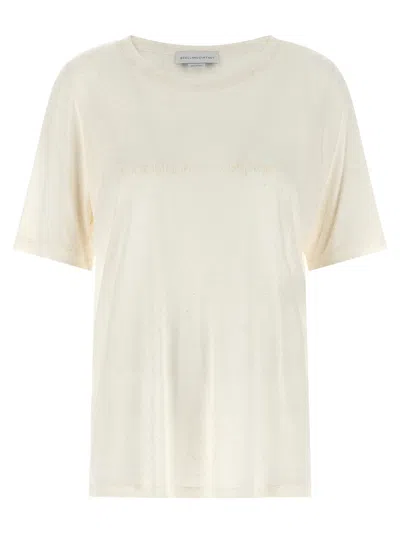 Stella Mccartney Beads Embroidery T Shirt In White
