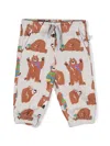 Stella Mccartney Bear-print Track Pants In Grey