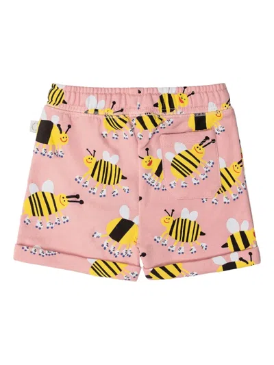 Stella Mccartney Babies' Bee-print Shorts In Pink