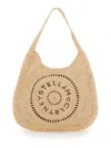 Stella Mccartney Logo Small Hobo Eco Crochet Raffia