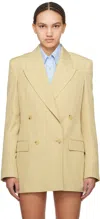Stella Mccartney Beige Double-breasted Blazer In 2600 Sand
