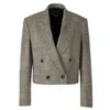 Stella Mccartney Double-breasted Wool Blazer In Beige