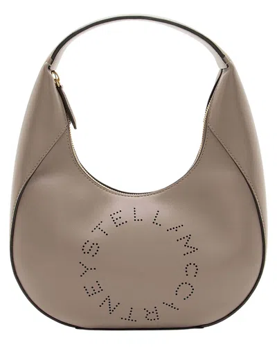 Stella Mccartney Beige Eco Alter Nappa Perforated Logo Small Hobo (authentic  Pre-loved) In Brown