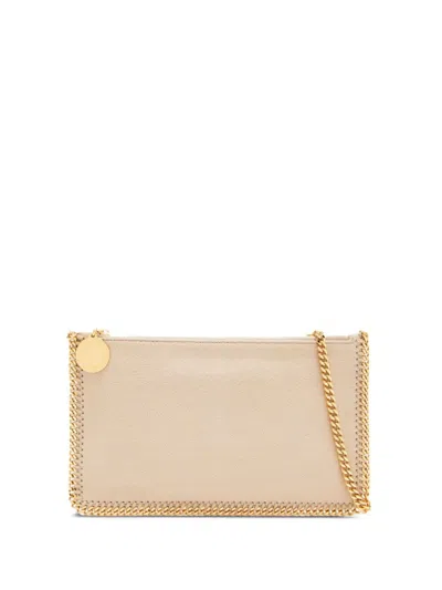 Stella Mccartney Beige Falabella Clutch In Sand