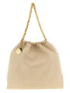 Stella Mccartney Beige Falabella Drawstring Shoulder Bag In Nude