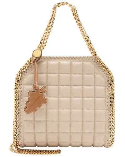 Pre-owned Stella Mccartney Beige Faux Leather Falabella Mini Tote (authentic Pre-loved)