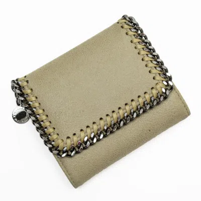 Pre-owned Stella Mccartney Beige Faux Leather Wallet (tri-fold) () In Sand
