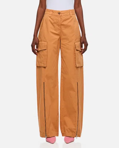 STELLA MCCARTNEY BEIGE FRONT ZIP CARGO PANT
