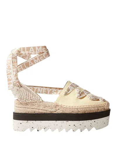 Stella Mccartney Beige Gaia Espadrilles In Multi