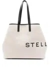 Stella Mccartney Logo-print Detachable-purse Bag In Beige