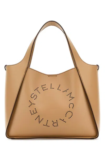 STELLA MCCARTNEY BEIGE LOGO TOTE