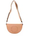 Stella Mccartney Beige Nappa Faux Leather Perforated Logo Mini Marlee  (authentic Pre-loved)