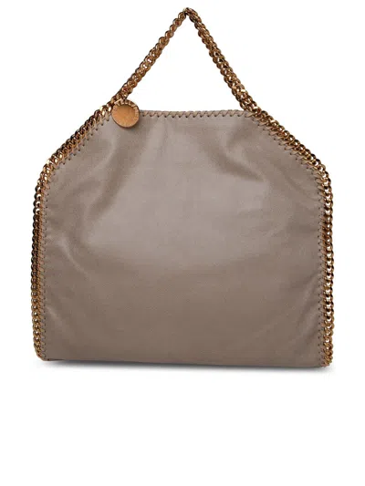 Stella Mccartney Beige Polyester Falabella 3 Chain Bag Woman In Cream