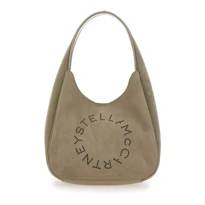 Stella Mccartney Beige Shoulder Bag In Gray
