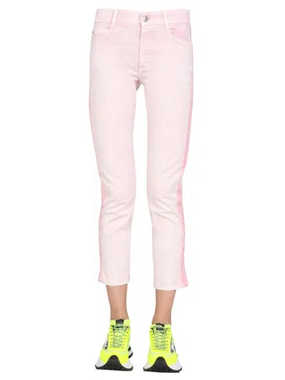 Stella Mccartney Beige Skinny High Rise Jeans In Pink