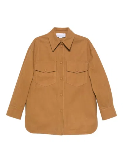 STELLA MCCARTNEY BEIGE SUEDE OVERSHIRT