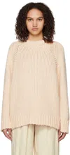 Stella Mccartney Beige Vented Sweater In 6864 Nude