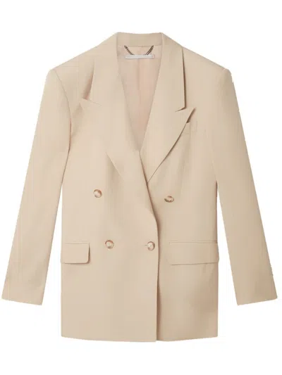 Stella Mccartney Double-breasted Blazer In White