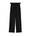 Stella Mccartney Low-rise Stripe Straight-leg Trousers In Black