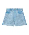 Stella Mccartney Belt-loop Denim Shorts In Blue