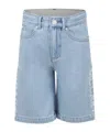 Stella Mccartney Belt-loop Denim Shorts In Blue