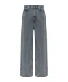 Stella Mccartney Belt Loop Denim Trousers In Black