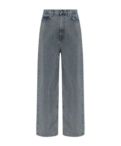 Stella Mccartney Belt Loop Denim Trousers In Black