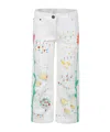 Stella Mccartney Floral-print Straight-leg Jeans In White