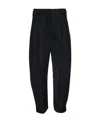 Stella Mccartney Pressed-crease Tapered Trousers In Black