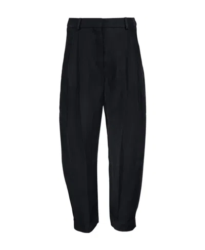 STELLA MCCARTNEY PRESSED-CREASE TAPERED TROUSERS