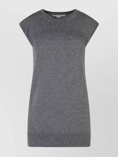 STELLA MCCARTNEY BELTED CASHMERE SLEEVELESS SWEATER