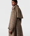 STELLA MCCARTNEY BELTED CHECK TRENCH COAT