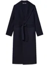 Stella Mccartney Belted Coat In Blue