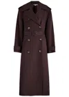 Stella Mccartney Wool Long Coat In Brown