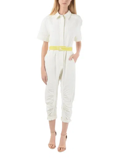 Stella Mccartney Belted Short-sleeve Jumpsuit In Multi