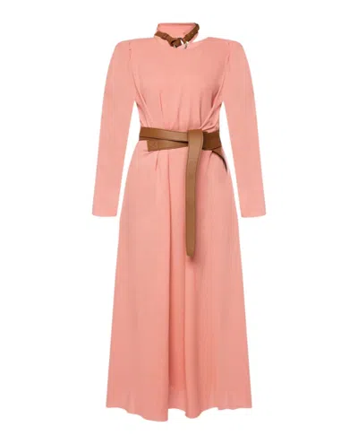 STELLA MCCARTNEY BELTED SILK DRESS