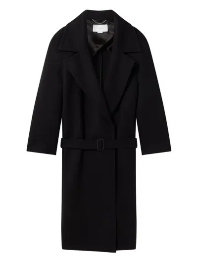 Stella Mccartney Belted Wrap Coat In Black