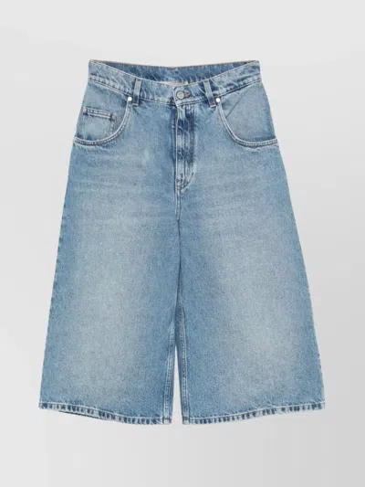 STELLA MCCARTNEY BERMUDA SHORTS IN DENIM COTTON