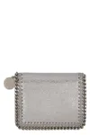Stella Mccartney Bi-fold Wallet Falabella In Silver
