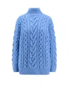Stella Mccartney Two-tone Alpaca Blend Turtleneck Sweater
