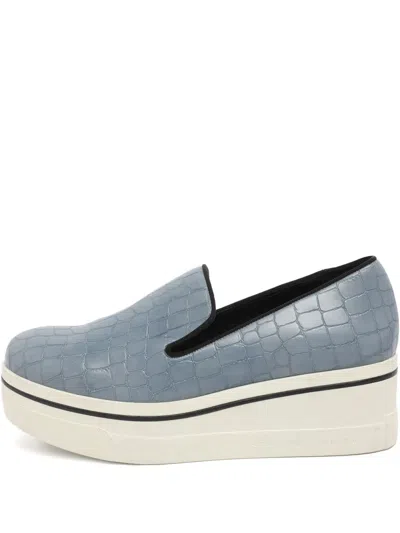 Pre-owned Stella Mccartney Binx Platform Sneakers In Blue