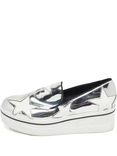Pre-owned Stella Mccartney Binx Star-detail Shoes In Silver